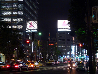 写真: 東京タワーの見える通りから (2008.7.29)